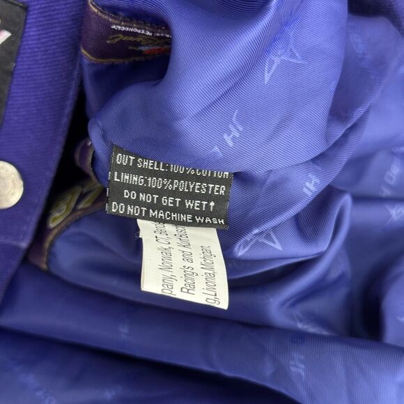 Jeff Hamilton Crown Royal Jacket Mens 4XL Vintage Nascar Patch Racing Bomber 97 - Picture 12 of 14